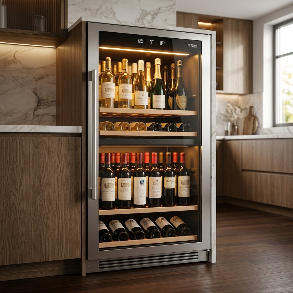 Sommelier Built-In Dual-Zone Wine & Beverage Cellar